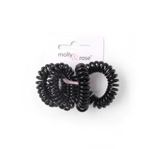 Picture of TELEPHONE ELASTICS BLACK 4 PACK